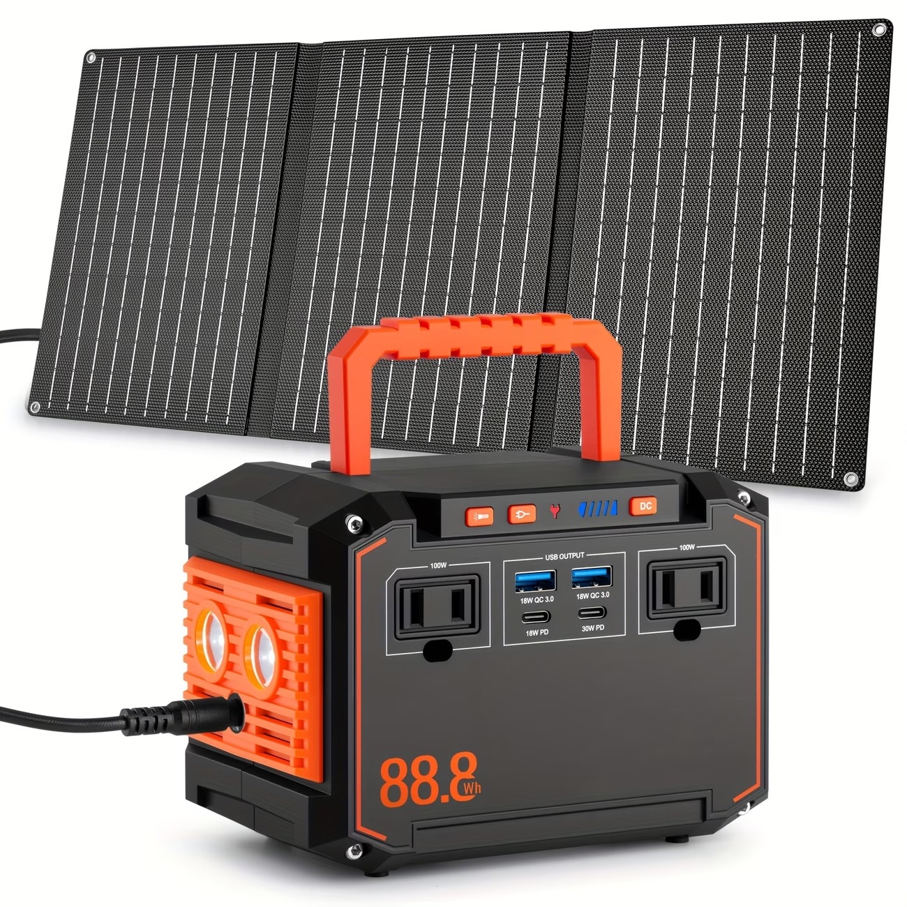 Portable Solar Generator Power Station with Solar Panel