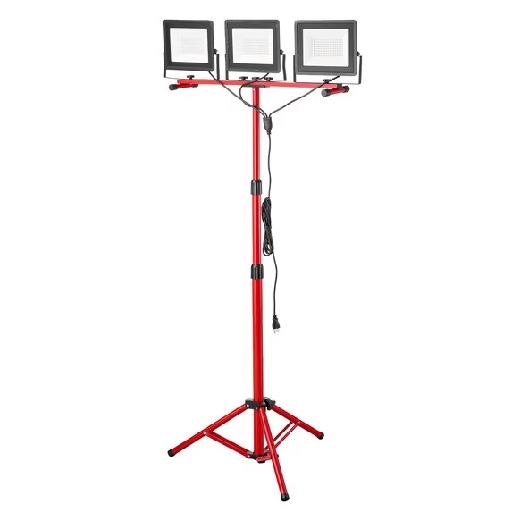 21,000 Lumen Three-Head LED Work Light with Tripod Stand