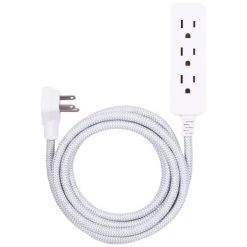 8 ft 3-Outlet Surge Protector Extension Cord